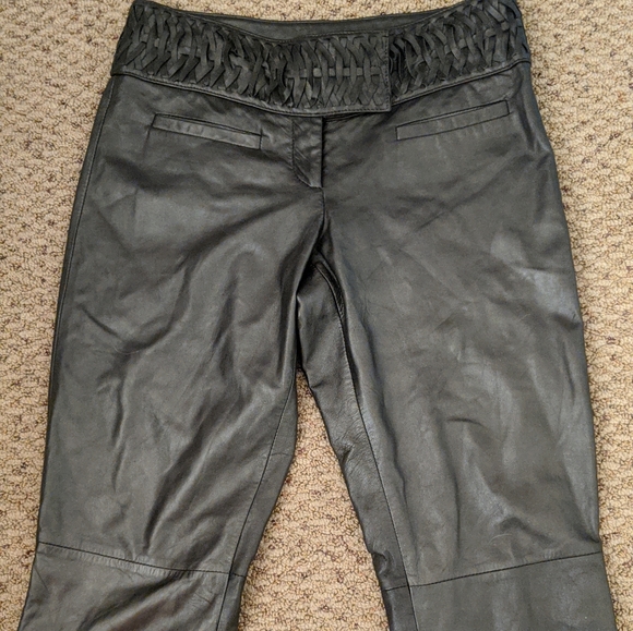 90s/y2k Cache Leather Pants - Picture 3 of 3